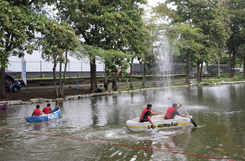 Canoas en acción.