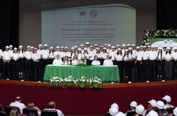 Más de 130 estudiantes de la FISC reciben sus cascos ingenieriles 