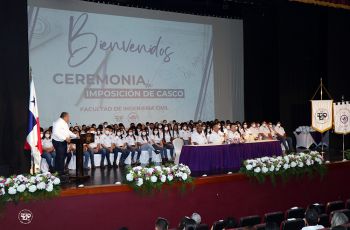 366 estudiantes de la Facultad de Ingeniería Civil (FIC), de la Universidad Tecnológica de Panamá reciben sus cascos blancos como futuros Ingenieros 