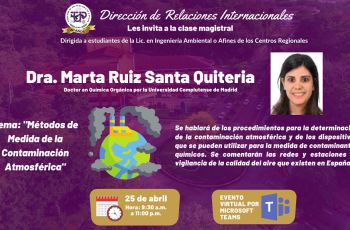 La clase estuvo dirigida a estudiantes de la Lic. en Ingeniería Ambiental.