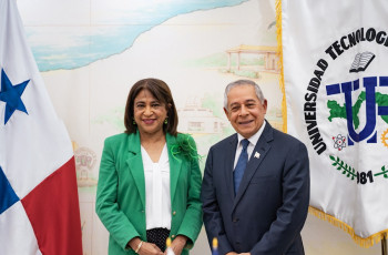 Rectora Dra. Ángela Laguna C. recibe al embajador de República Dominicana, S.E. Antonio Salcedo Gavilán  