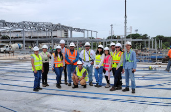 Estudiantes de la UTP, realizan recorrido en construcción en Panamá Oeste 