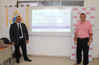 Estudiante Euler García junto con su asesor Dr. Francisco Arango