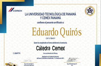 Clausura de la sexta versión de la Cátedra CEMEX 2021