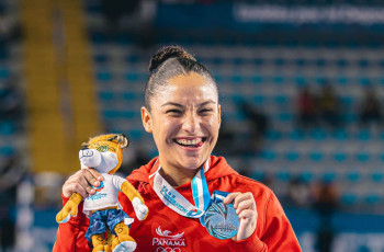 Mariam Sanjur, guardameta de la selección femenina de Futsal de Panamá que obtuvo Medalla de Plata en los XII Juegos Centroamericanos Guatemala 2025.