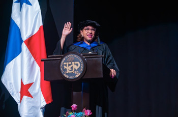 Dra. Ángela Laguna, Rectora Encargada de la UTP.