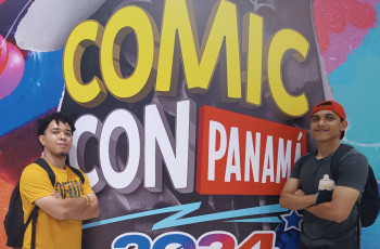 Luis Landero, Alexis Ledezma y José Nuñez, del Centro Regional de Veraguas; y Edgar Vega, del Centro Regional de Coclé; participaron como panelistas en el Comic Con Panamá, el sábado 31 de agosto.