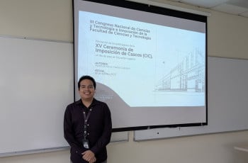 El Ing. Rolando Mora De León, Coordinador de la Unidad de Planificación de Programas y Proyectos del Centro Regional de Veraguas, presentó una investigación en el III Congreso Nacional de Ciencias, Tecnología e Innovación, el martes 18 de febrero.