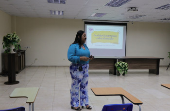 El Departamento de Orientación Psicológica del Centro Regional de Veraguas desarrolló una conferencia denominada "Cambiemos la Narrativa sobre el Suicidio" el martes 24 de septiembre.