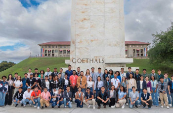 Victor Madrid, estudiante del Centro Regional de Veraguas, es uno de los 61 jóvenes participantes del programa de Ayudantes Estudiantiles del Canal de Panamá 2025. Créditos: Autoridad del Canal de Panamá.