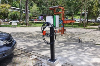 Recientemente fue instalado un cargador para autos eléctricos, en el Campus Dr. Víctor Levi Sasso de la UTP.