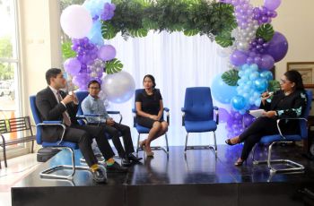 Tres jóvenes exitosos tomaron parte en Conversatorio de la Semana de Valores.