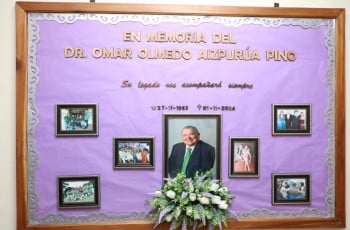 La UTP Chiriquí rinde honores al Dr. Omar O. Aizpúrua Pino con Mural y Misa de Recordación