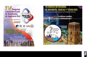 Actividades de inauguración del III Congreso de Ingeniería Civil.