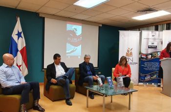 Marco Ponce Adroher, Eduardo Jaspe Lescure y Gonzalo Menéndez. La moderadora fue la Licda. Olga de Obaldía.