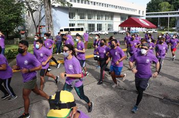 Participaron 80 corredores, entre estudiantes, docentes, investigadores y administrativos.