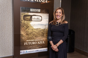 Dra. Kathia Broce, investigadora principal del proyecto de investigación y productora del documental Panamá hacia un futuro azul.