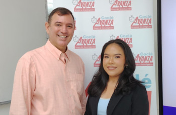 Dr. Francisco Arango y estudiante María Carolina Conde