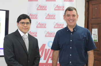 Estudiante Antonio Tuñón y Dr. Francisco Arango, asesor 