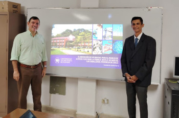 Dr. Francisco Arango, asesor junto a Aurelio Barría, estudiante 