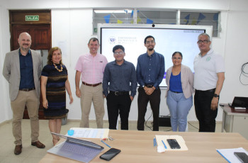 Sustentación de tesis de los estudiantes Denilson Alvarado y Luis Rodríguez