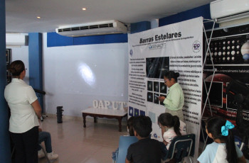 Visita de los niños de los cursos de inglés al observatorio.