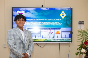 Mauricio Anthony Valdés Soto, de la Licenciatura en Logística y Transporte Multimodal del Centro Regional de la Universidad Tecnológica de Panamá (UTP) en Veraguas.
