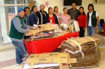 Voluntarios de la Fac. de Ciencias y Tecnología dieron su cuota.