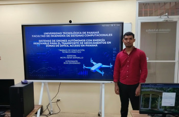 estudiante Jean Zambrano, de la Licenciatura en Ingeniería de Sistemas y Computación 