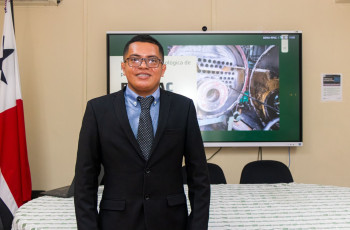 Estudiante Francisco Montalvo, de la Licenciatura en Mecánica Industrial de la Facultad de Ingeniería Mecánica del Centro Regional de la Universidad Tecnológica de Panamá (UTP), en Veraguas.