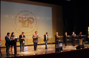  Un Conversatorio con los siete candidatos presidenciales se llevó a cabo en la UTP.