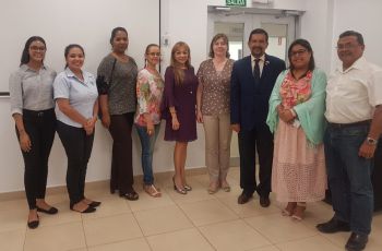 Durante su visita la Dra. Straujuma se reunió con autoridades y docentes de la UTP.